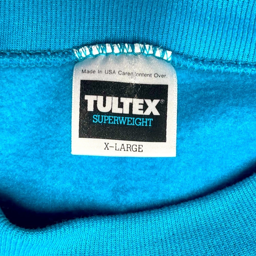 VTG 80s Universal Studios Florida Men’s Turquoise XL Crewneck Sweatshirt in EUC - Picture 8 of 11
